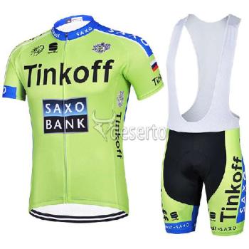 Cyklistický set Tinkoff Saxo - zelený
